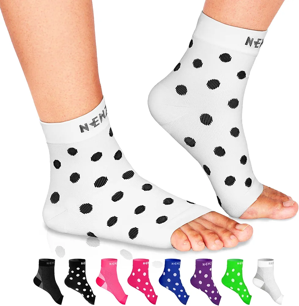 NEWZILL Plantar Fasciitis Socks with Arch Support, Best 24/7 Foot Care Compression Sleeve, Eases Swelling & Heel Spurs, Ankle Brace Support, Increases Circulation