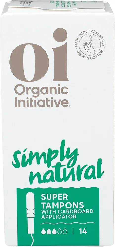 Organic Initiative Organic Super Tampons, 14 CT