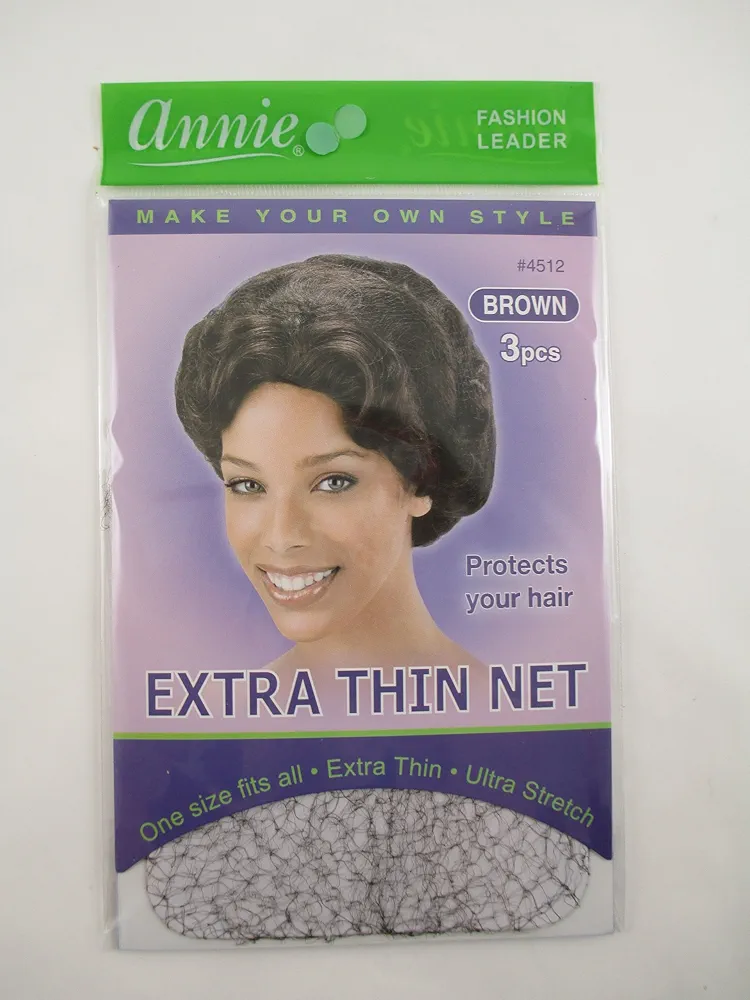 Annie Extra Thin Net 3 pcs Brown