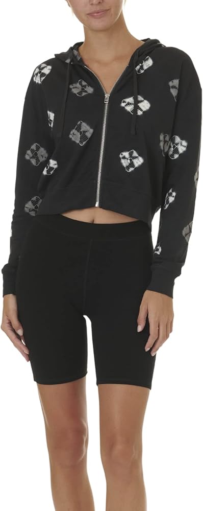 Splendid Women's Black, Long Sleeve, Zip Hoodie