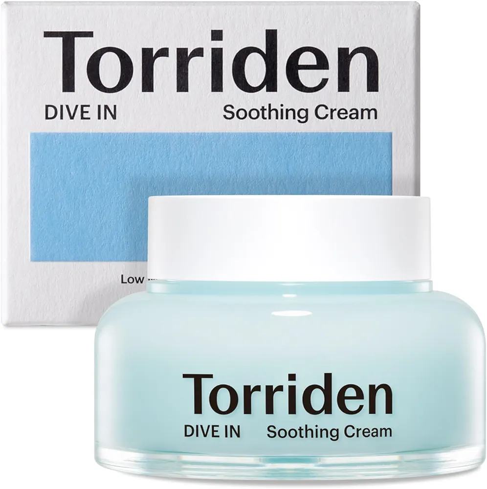 Torriden DIVE-IN Hyaluronic Acid Soothing Cream 3.38 fl oz | Revitalizing Facial Moisturizer for Sensitive, Dry Skin | Fragrance-free, Alcohol-free, No Colorants | Vegan, Cruelty-Free