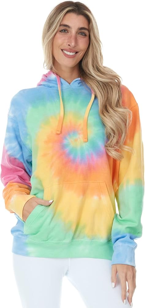 DARESAY Womens Tie Dye Pullover Hoodie Fleece Sweatshirts -Sizes Up to 5XL