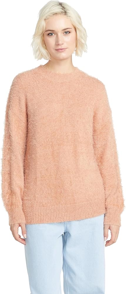 Volcom Women's Fuzzilicious Crew Neck Sweater