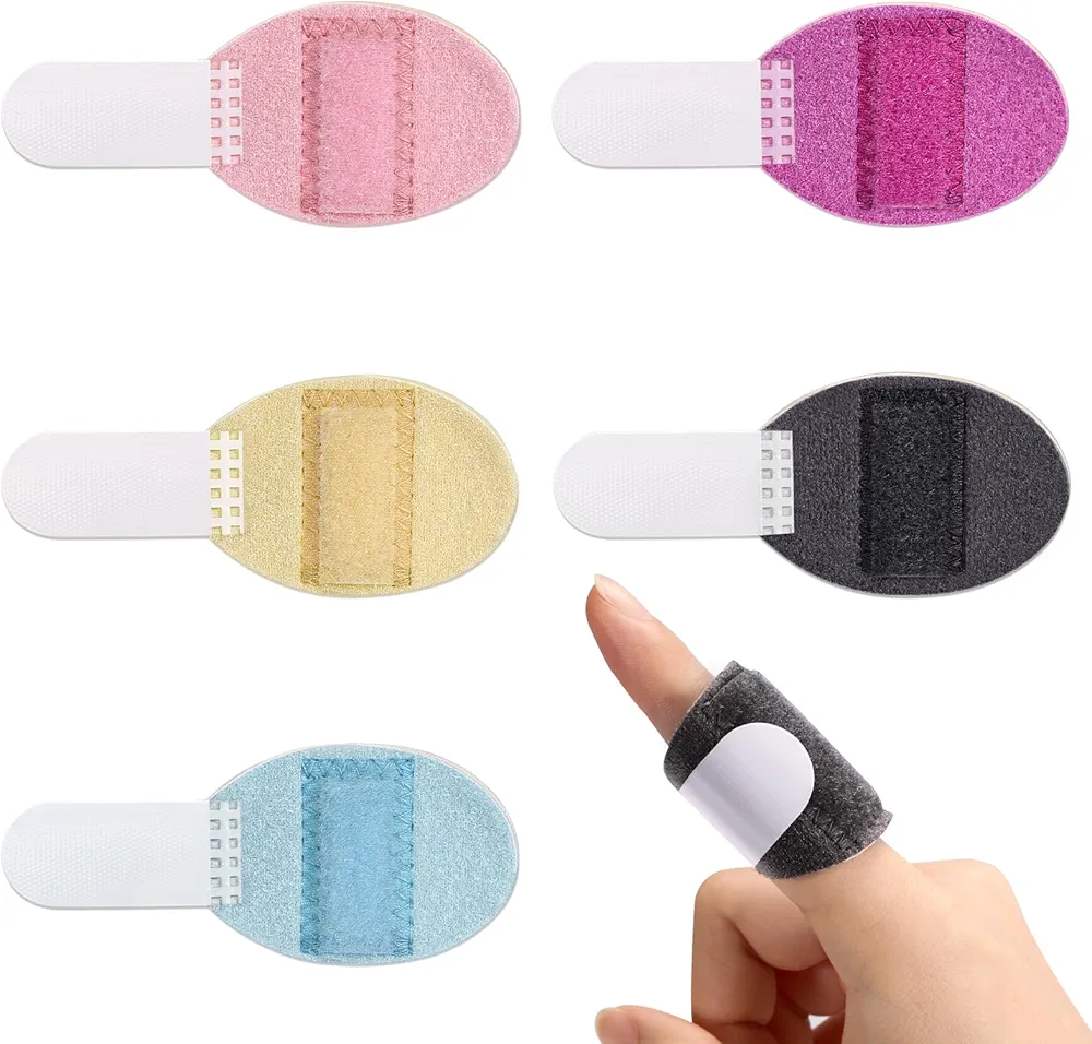 Finger Splints, 5pcs Color Finger Brace Finger Stabilizer for Broken Fingers Straightening Arthritis Knuckle Immobilization