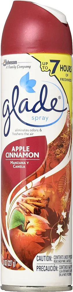 Glade Aerosol Spray Air Freshener Apple Cinnamon Pack of 3