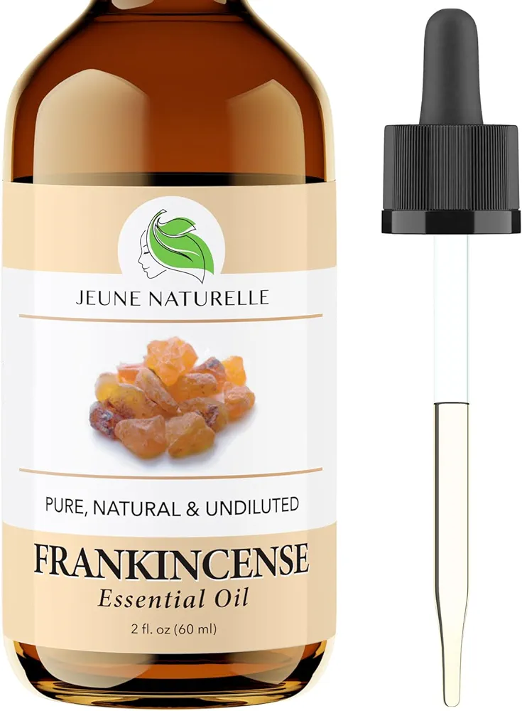 Juene Naturelle Frankincense Essential Oil - 100% Pure, Natural, Concentrated, Therapeutic Grade Frankincense Oil Essential Oil for Skin, for Body, 2 oz