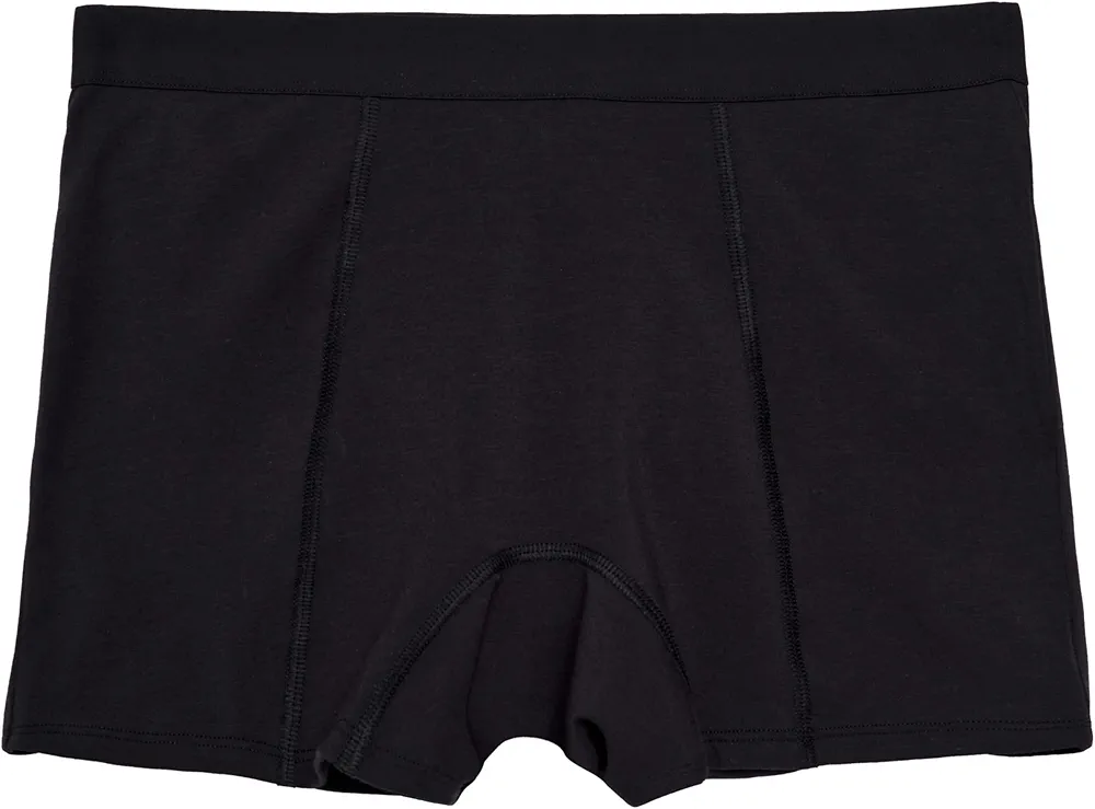 Thinx Ultra-Soft Period Underwear, Overnight Boy-Shorts Leakproof Underwear for Women, Holds Up to 12 Regular Tampons, FSA HSA Approved Period Underwear for Women, Reusable & Controls Odor, Black, 3X