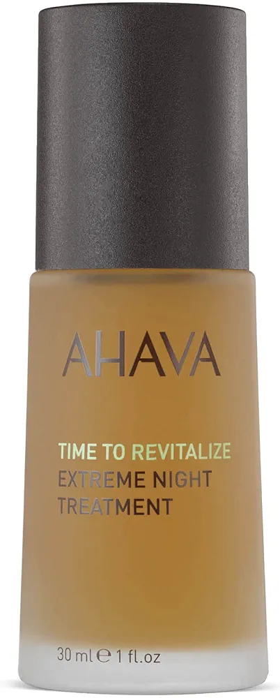 AHAVA Extreme Night Treatment - Exclusive Moisturizer, Neck & Chest Cream, Smoothes Skin & Reduces Wrinkles, Enriched with Patented Extreme Complex, Dead Sea Osmoter, Peptides & Resveratrol 1 Fl.Oz