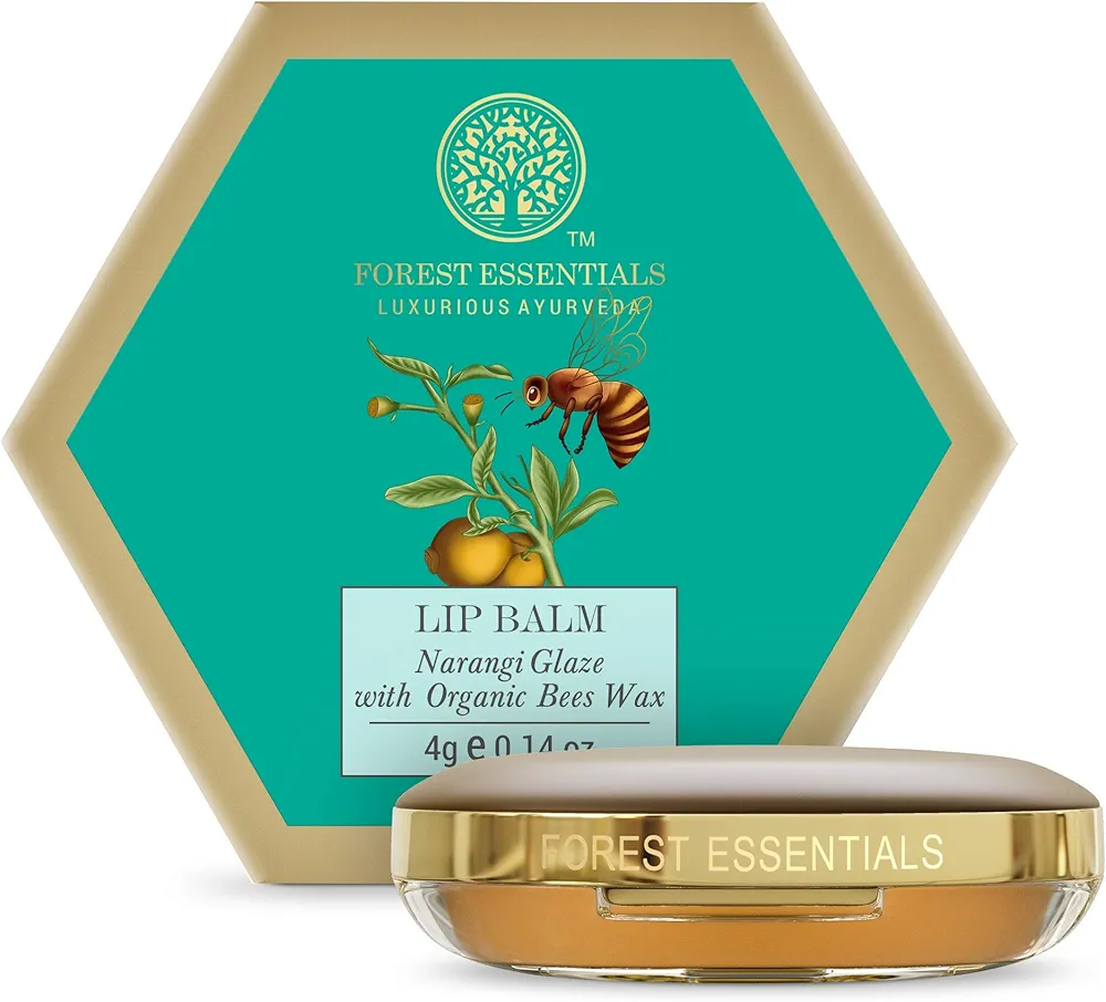 Forest Essentials Luscious Lip Balm, Narangi Glaze, 4 g