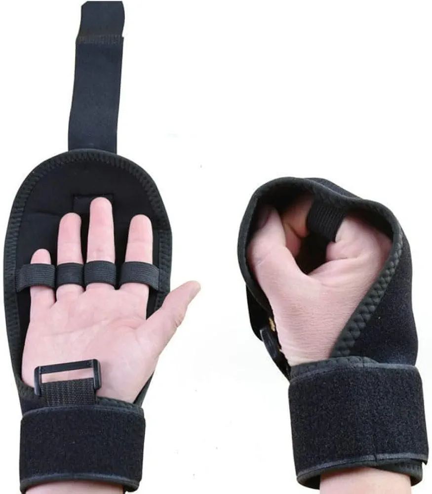 Finger Splint Brace for Rehabilitation and Training - Anti-Spasticity Auxiliary Gloves for Stroke Hemiplegia Patients and Athletes - Universal Finger Support