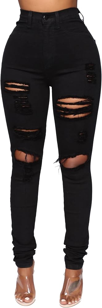 BISUAL Womens High Waisted Butt Lifting Jeans Distressed Stretch Skinny Sexy Colombian Jeans for Women