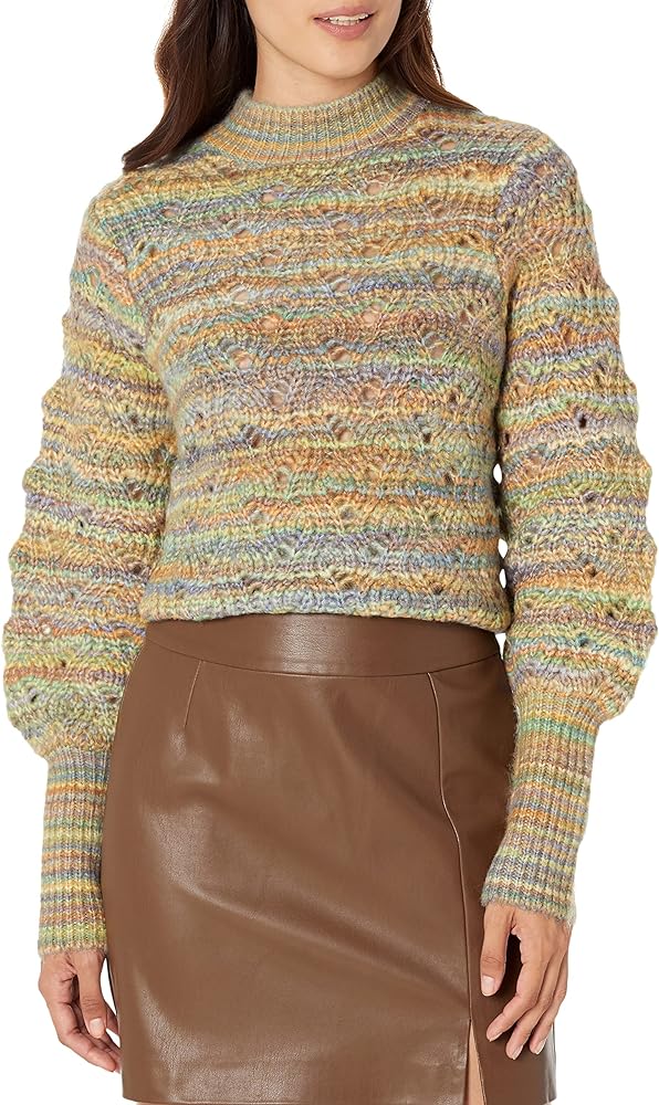 The Drop Women's Ryder Ombre Mock-Neck Sweater