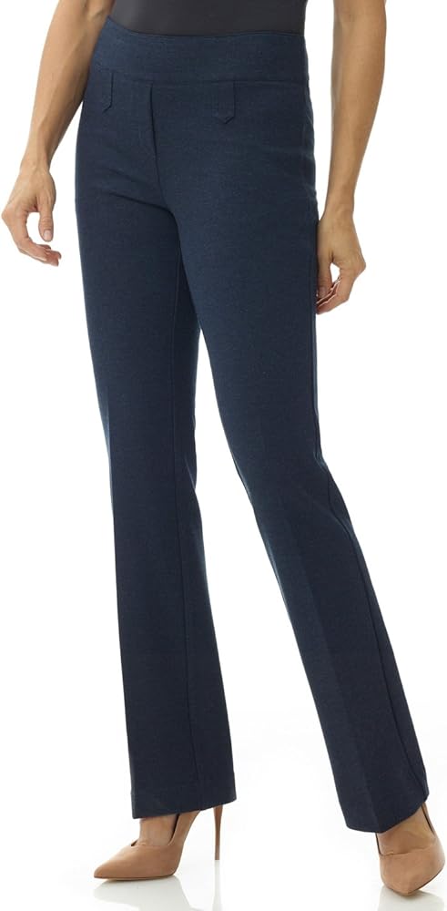 Rekucci Women's Secret Figure Pull-On Knit Bootcut Pant w/Tummy Control