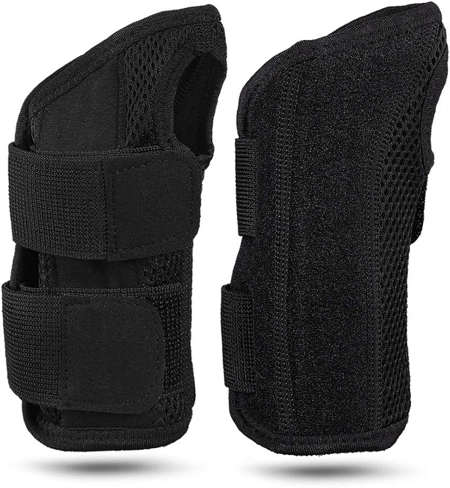 Wrist Brace, Carpal Tunnel Splint Compression Wrist Support Fixator for Relieve Arthritis, Tenosynovitis, Wrist Pain, Sport Sprain (L, right+left)