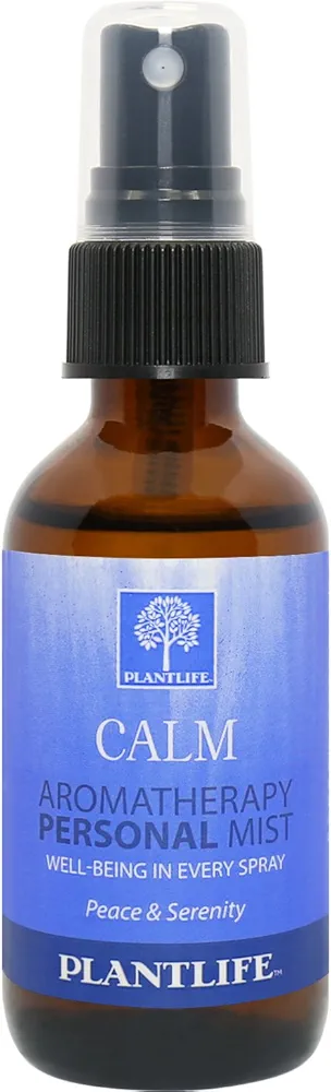 Plantlife Calm Mist Face and Body Spray - Straight From The Plant 100% Pure Therapeutic Grade - Take with You Everywhere - Made in California 2 oz