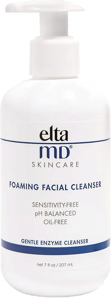 EltaMD Foaming Facial Cleanser, Gentle Foaming Face Wash and Makeup Remover, Oil Free, Helps Reduce Skin Inflammation, Removes Dead Skin Cells and Skin Impurities, Safe for All Skin Types