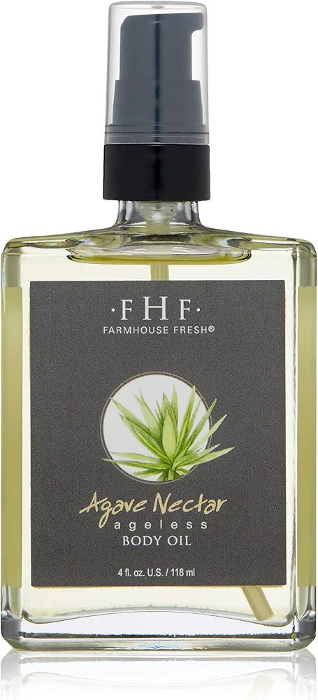 FarmHouse Fresh Agave Nectar Ageless Body Oil, 4 Fl Oz (Pack of 1)