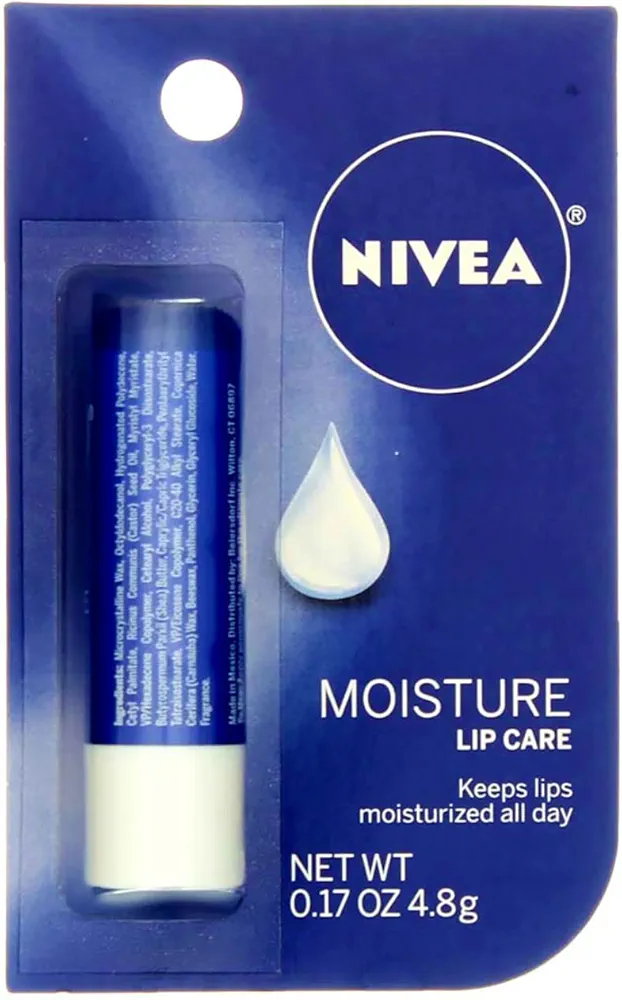 NIVEA A Kiss of Moisture Essential Lip Care 0.17 oz (Pack of 4)