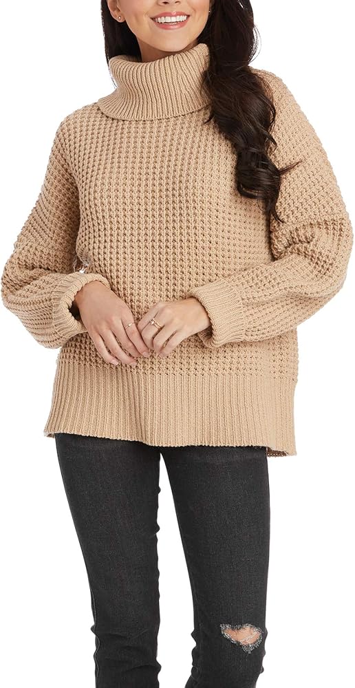 Mud Pie Women's Randi Waffle Sweater