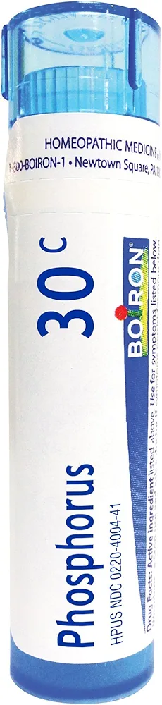 Boiron Phosphorus 30C, 80 Pellets, Homeopathic Medicine for Dizziness