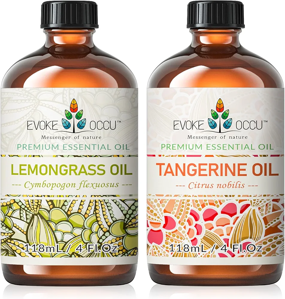 EVOKE OCCU lemongrass Essential Oil and Tangerine Essential Oil - 4 Fl Oz