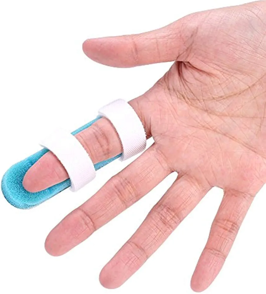 Sonew Finger Splint Brace Support Protector Finger Stabilizer Adjustable Fixing Belt for Finger Straightening Release & Pain Relief(L)