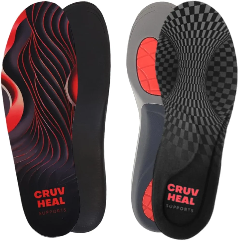 Cruvheal High Arch and Work Orthotic Insoles