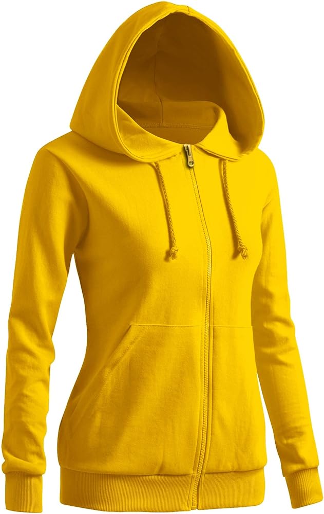 CLOVERY Women's Casual Zip-up Hoodie Basic Long Sleeve Hoodie