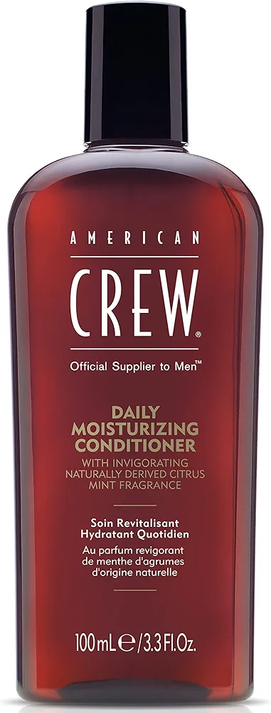 American Crew Conditioner for Men, Daily Moisturizer, Naturally Derived, Vegan Formula, Citrus Mint Fragrance, 3.3 Fl Oz