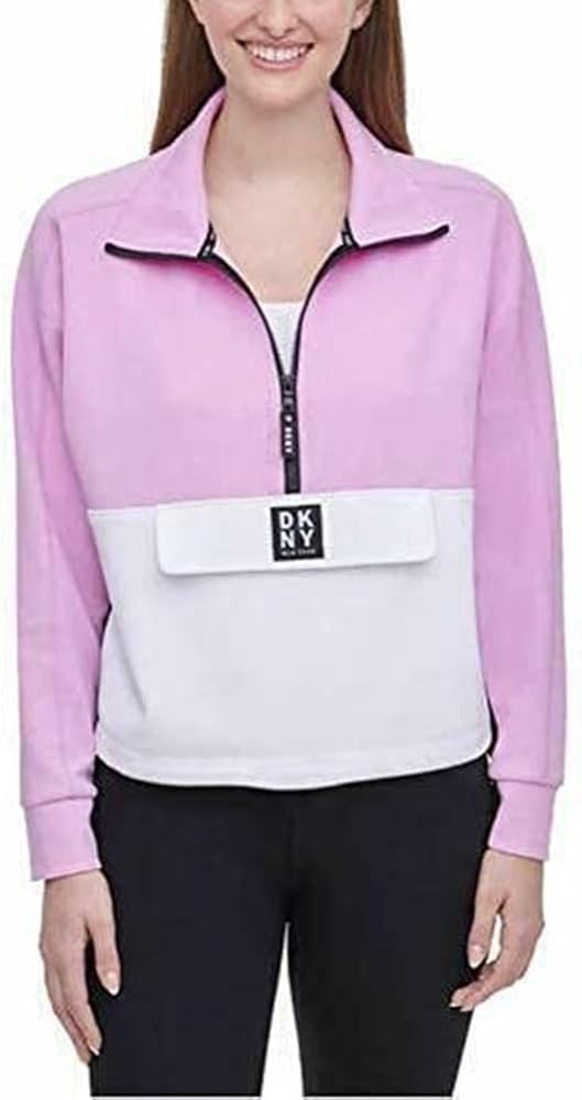 DKNY Ladies' 1/2 Zip Pullover (Medium, Pink)