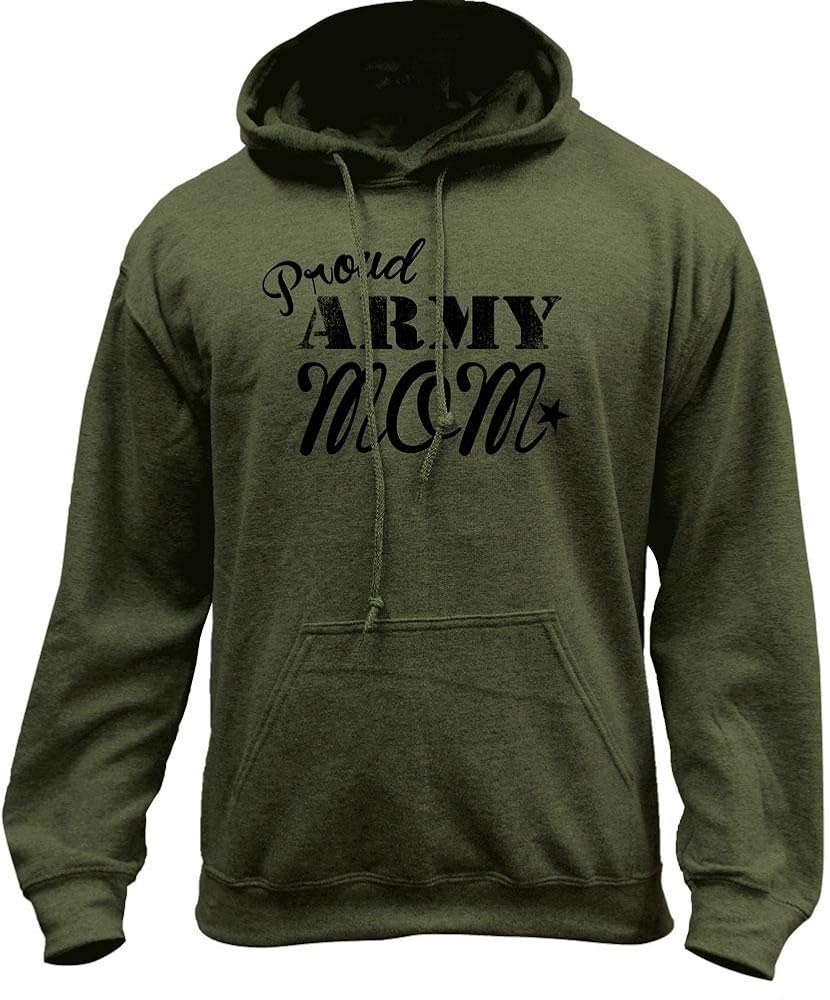 Vintage Proud Army Mom Unisex Style Pullover Hoodie