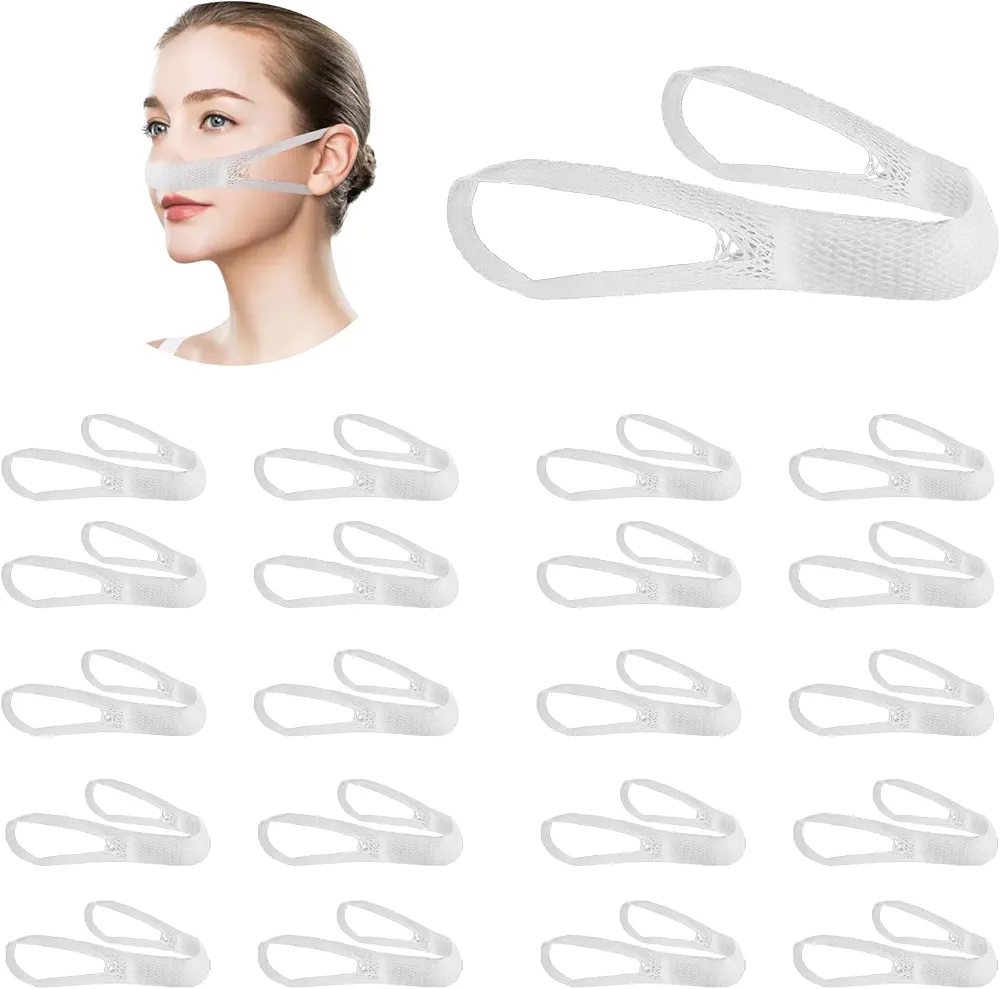 Nose Bandage, Nasal Bandage Nose Surgery Elastic Bandage Dressing Holder for Nose Surgery Elastic Bandage Post Surgical Procedures Nasal Postoperative Supplies(20 Pcs)