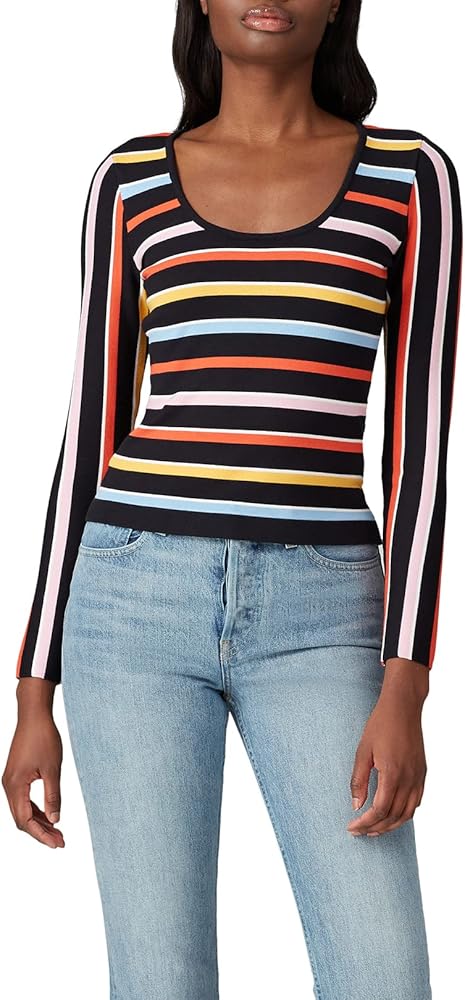 Great Jones Rent The Runway Pre-Loved Multi Striped Knit Sweater