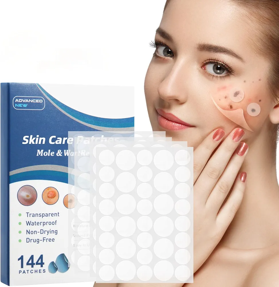 Skin Removal Patches, Quick and Effective Removal Sticker for All Kinds of Skin, Friendly to New-User(144pcs)