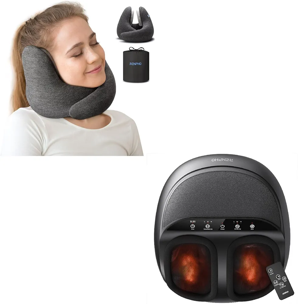 RENPHO Neck Pillow Airplane & Foot Massager