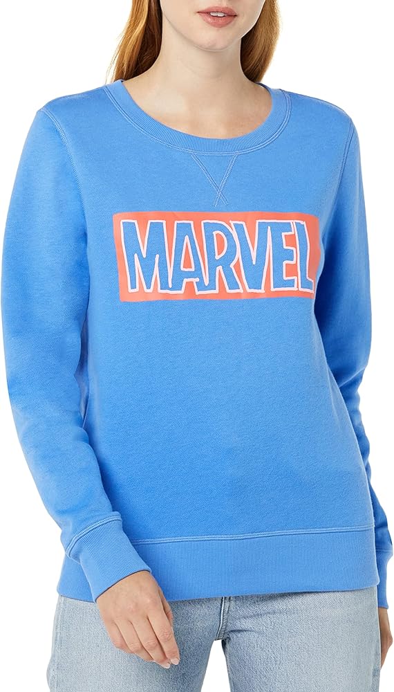 Amazon Essentials Disney | Marvel | Star Wars | Princess Women's Fleece Crew Sweatshirts