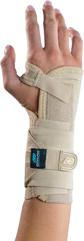 DonJoy Advantage DA161WB01-TAN-XS/S-R Stabilizing Elastic Wrist Brace for Carpal Tunnel, Sprains, Strains, Tendonitis, Instabilities, Palm Stay