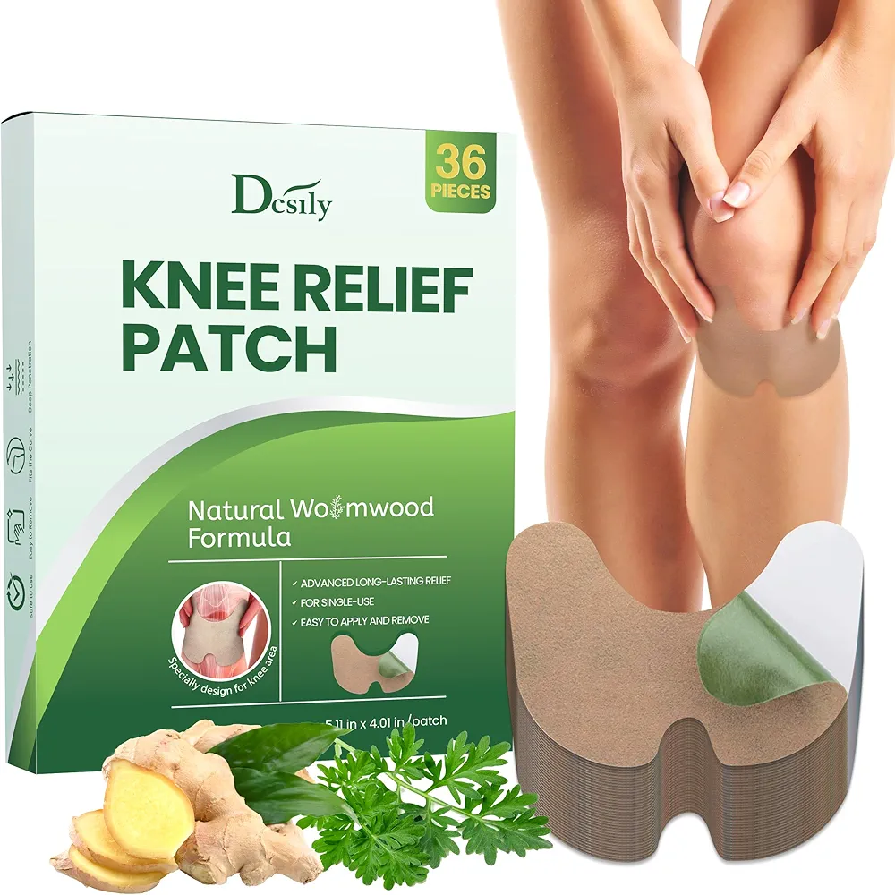 Knee Pain Relief Patches for Back: Maximum Strength Knee Relief Patches for Back Shoulder Muscle - Extra Strength ICY Hot Patches with Menthol Wormwood - Fast Acting Relief Patch for Knee, Low Back