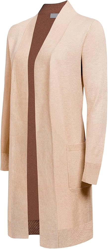 G-Style USA Women's Casual Lightweight Open Front Knit Cardigan Sweater with Pockets