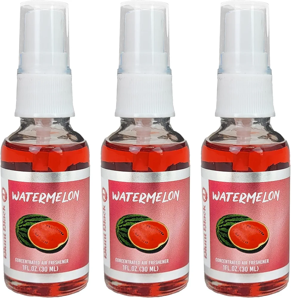 Concentrated Air Freshener Spray 1 oz. Glass Bottle - Watermelon Scent 3-Pack