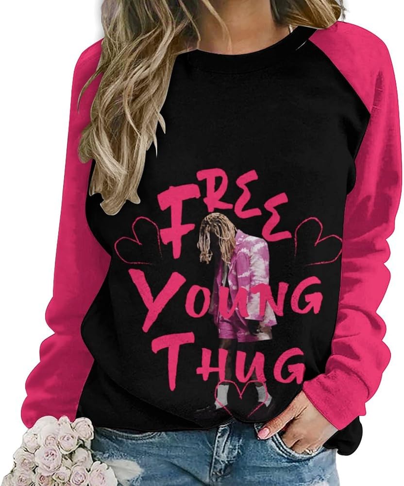 Women's Casual Hoodies Sweatshirts Loose Fit Comfy Crewneck Pullover Tops