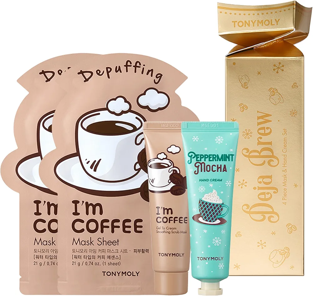 TONYMOLY Deja Brew Coffee Skincare Set, 3.2 oz.