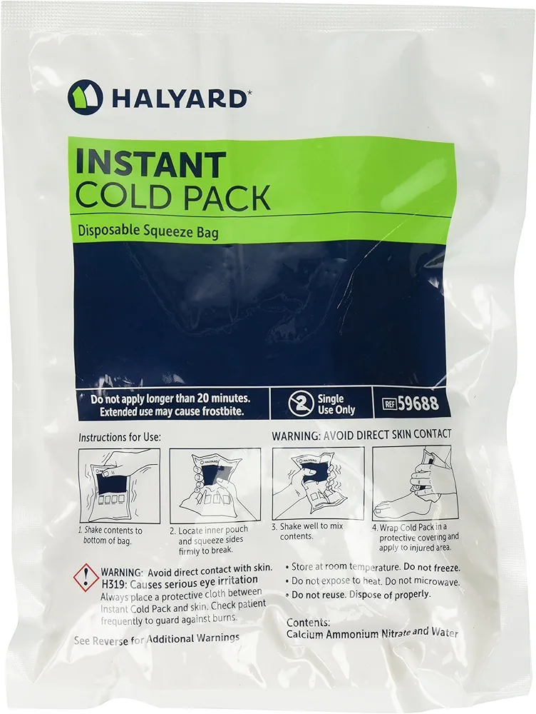 Halyard Health 59688 Health Care Instant Cold Pack, Large Size (Case of 24)