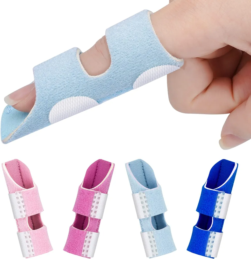 4 Pcs Finger Splints for Women Girls, Finger Straightener Brace for Arthrists, Finger Splints for Broken Finger, Splint for Trigger Finger