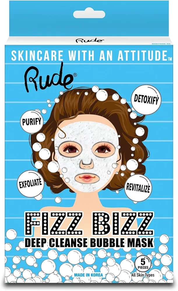 RUDE Fizz Bizz Cleanse Bubble Mask - 5 Pieces