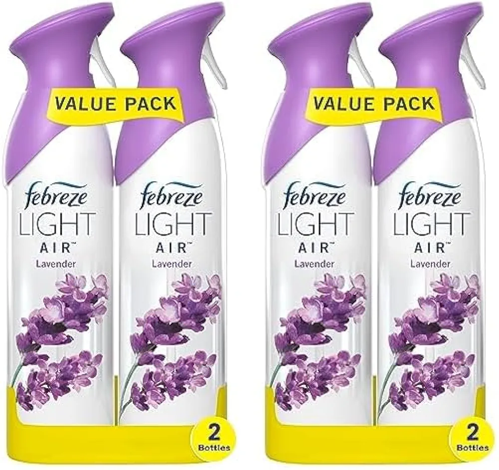 Febreze Light Odor-Fighting Air Freshener, Lavender, 8.8 fl oz, 2 count (Pack of 2)