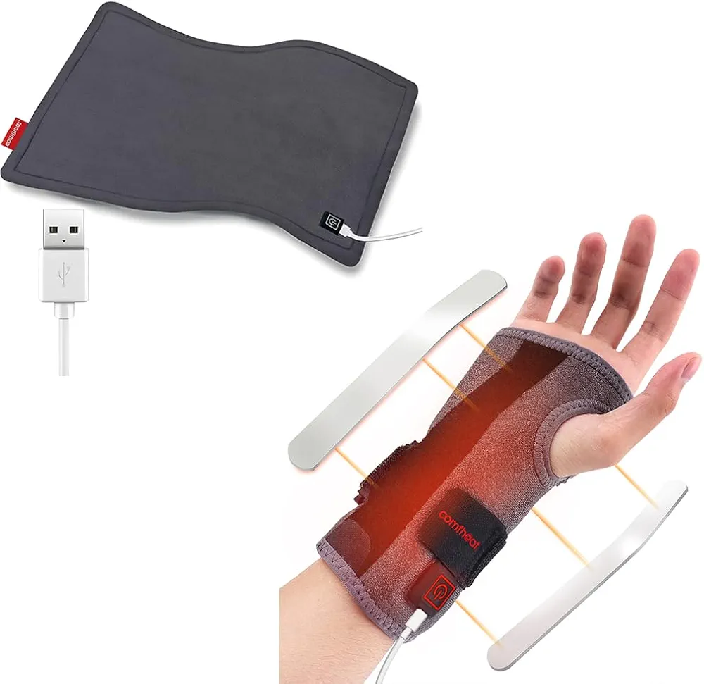 USB Heating Pad for Travel and Wrist Heating Brace