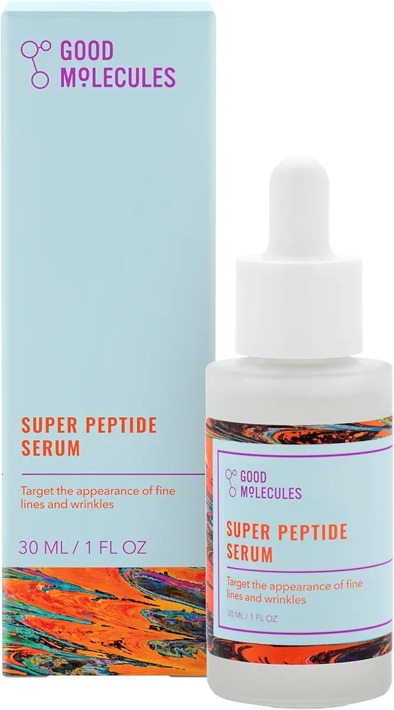 Good Molecules Super Peptide Serum - Anti-aging Facial Serum with Peptides and Copper Tripeptides to Plump and Firm - Water-Based Skincare for Face