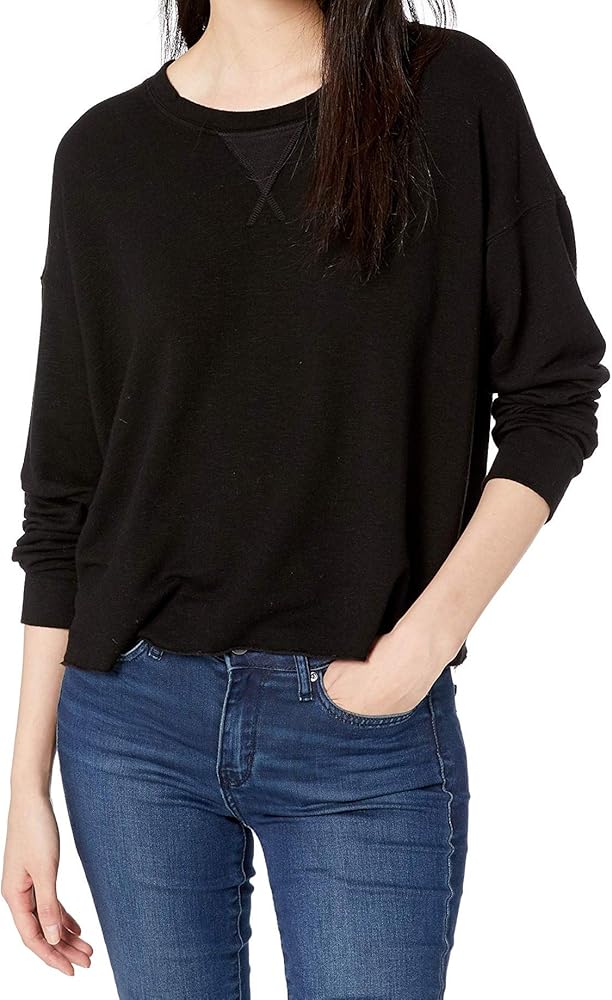 Splendid Women's Long Sleeve Crewneck Pullover Sweater