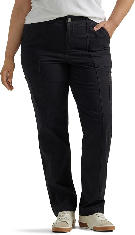 Lee Women's Plus Size Ultra Lux Comfort with Flex-to-go Utility Pant